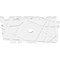 Ekena Millwork Novo Architectural Grade PVC Ceiling Medallion, 32"W x 21 3/8"H x 3"ID x 11 1/4"C x 1"P, One-Piece CMP32X21NO-03000 - alternate 4